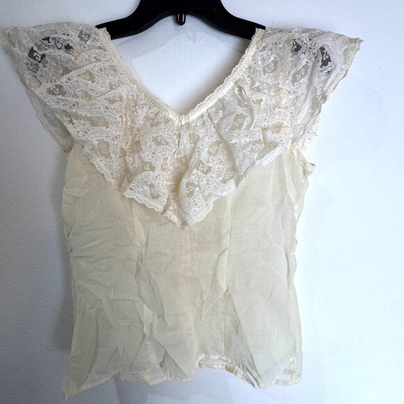 Candi California Vintage Lace Victorian Style Womens Top - Picture 2 of 6